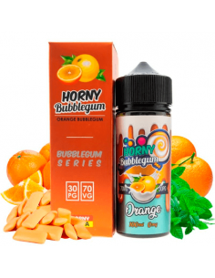 Líquido de vapeo Orange Bubblegum 100ml - Horny Flava