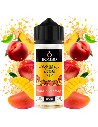 Líquido Peach and Mango 100ml - Wailani Juice by Bombo