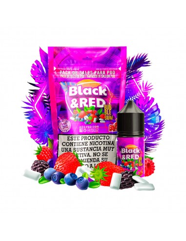 Pack de Sales Black And Red Bubblegum - Oil4vap