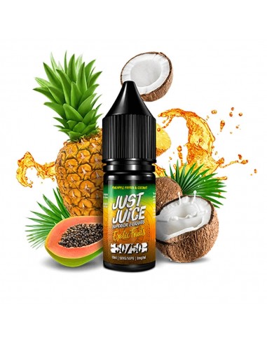 Líquido Papaya, Pineapple & Coconut 50-50 10ml - Just Juice Exotic Fruits