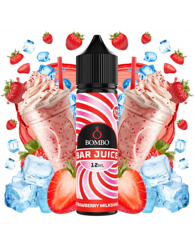Aroma Strawberry Milkshake Ice 12ml (Longfill) - Bombo Bar Juice
