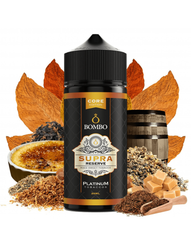 Aroma Supra Reserve 20ml120 (Longfill) - Platinum Tobaccos by Bombo Core Edition