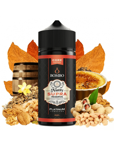 Aroma Nutty Supra Reserve 20ml120ml (Longfill) - Platinum Tobaccos by Bombo Core Edition