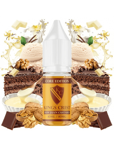 Don Juan Custard 10ml Nic Salt – Kings Crest Core Edition Salts
